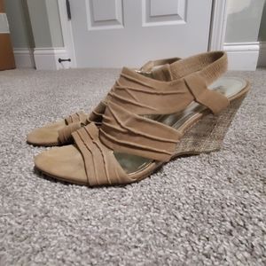 Suede Wedge Sandal